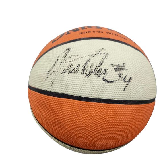 WNBA SPALDING BASKETBALL UNKNOWN AUTOGRAPH SIGNED WOMENS SPORTS ORANGE WHITE - Picture 3 of 5